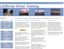 Tablet Screenshot of cal-driver-training.com